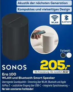Euronics SONOS Era 100 WLAN und Bluetooth Smart Speaker Angebot