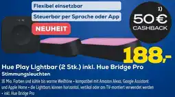 Euronics Hue Play Lightbar (2 Stk.) inkl. Hue Bridge Pro Stimmungsleuchten Angebot