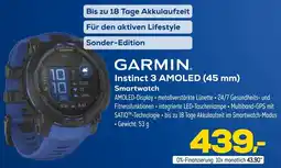 Euronics GARMIN Instinct 3 AMOLED (45 mm) Smartwatch Angebot