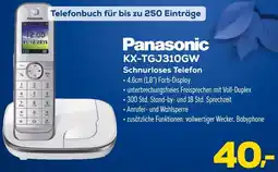Euronics Panasonic KX-TGJ310GW Schnurloses Telefon Angebot