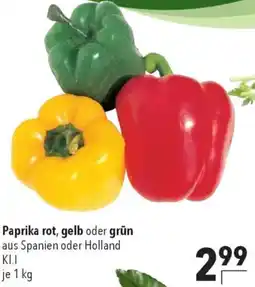 CITTI Markt Paprika rot, gelb oder grün Angebot