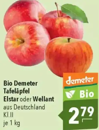 CITTI Markt Bio Demeter Tafeläpfel Elstar oder Wellant Angebot