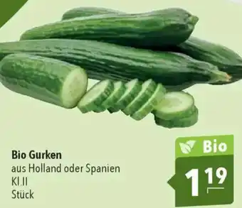 CITTI Markt Bio Gurken Angebot