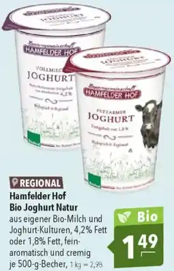 CITTI Markt Hamfelder Hof Bio Joghurt Natur Angebot