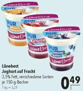 CITTI Markt Lünebest Joghurt auf Frucht Angebot