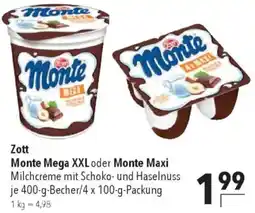CITTI Markt Zott Monte Mega XXL oder Monte Maxi Angebot