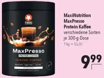 CITTI Markt MaxiNutrition MaxPresso Protein Kaffee Angebot