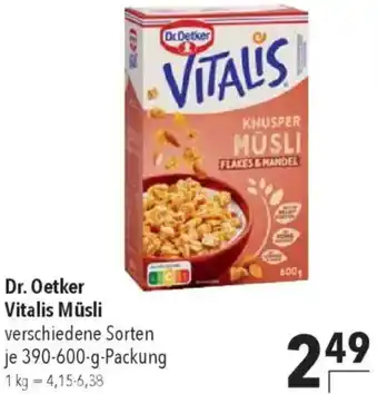 CITTI Markt Dr. Oetker Vitalis Müsli Angebot