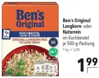 CITTI Markt Ben's Original Langkorn- oder Naturreis Angebot