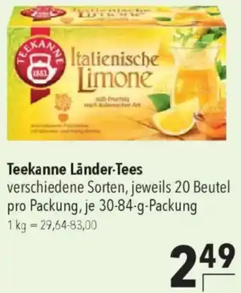CITTI Markt Teekanne Länder-Tees Angebot
