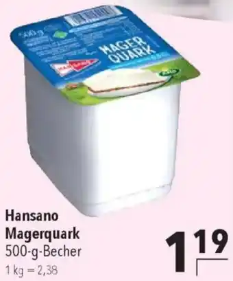 CITTI Markt Hansano Magerquark Angebot
