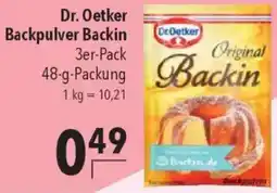 CITTI Markt Dr. Oetker Backpulver Backin Angebot