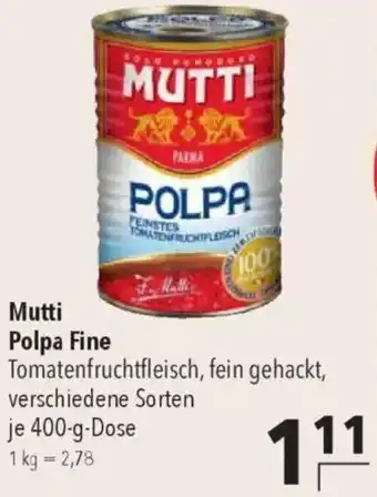 CITTI Markt Mutti Polpa Fine Angebot