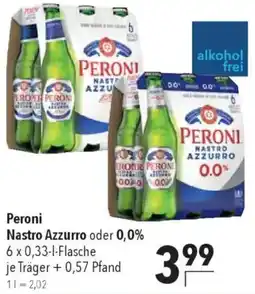 CITTI Markt Peroni Nastro Azzurro oder 0,0% Angebot