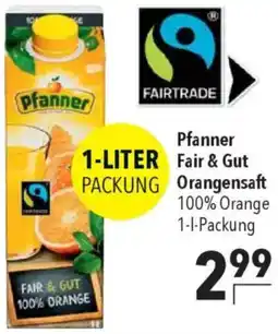 CITTI Markt Pfanner Fair & Gut Orangensaft Angebot