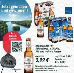CITTI Markt Krombacher Pils Alkoholfrei, 0,0% Pils Angebot