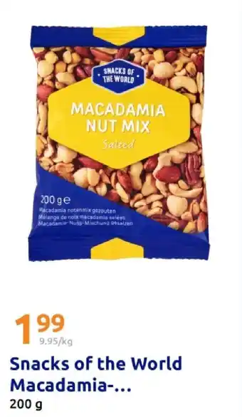 Action Snacks of the world macadamia nut mix salted Angebot