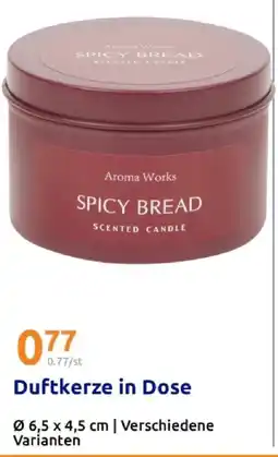 Action Aroma works spicy bread scented candle Angebot