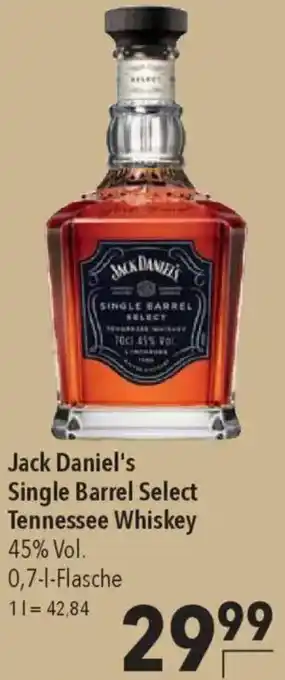 CITTI Markt Jack Daniel's Single Barrel Select Tennessee Whiskey Angebot