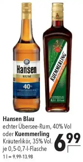 CITTI Markt Hansen Blau oder Kuemmerling Angebot