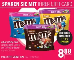 CITTI Markt m&m's Party-Pack Angebot