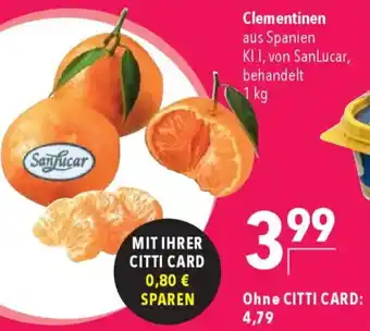 CITTI Markt SanLucar Clementinen Angebot
