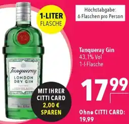 CITTI Markt Tanqueray Gin Angebot
