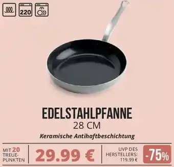 CITTI Markt Edelstahlpfanne 28 cm Angebot
