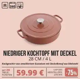 CITTI Markt Niedriger kochtopf mit deckel Angebot