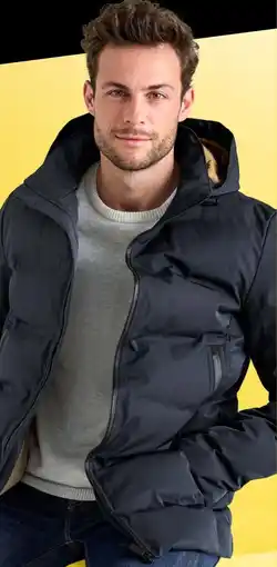 Galeria GALERIA Wattierte Herren-Jacke mit Kapuze Angebot