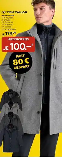 Galeria TOM TAILOR Herren-Mantel Angebot