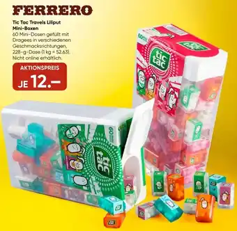 Galeria FERRERO Tic Tac Travels Liliput Mini-Boxen Angebot
