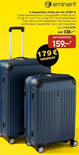 Galeria Eminent 4-Doppelrollen-Trolley-2er-Set JETSET III Angebot