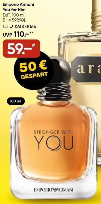 Galeria Emporio Armani You for Him EdT Angebot