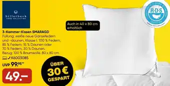 Galeria billerbeck 3-Kammer-Kissen SMARAGD Angebot