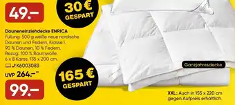 Galeria billerbeck Dauneneinziehdecke ENRICA Angebot