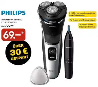 Galeria PHILIPS Akkurasierer S3143/02 Angebot