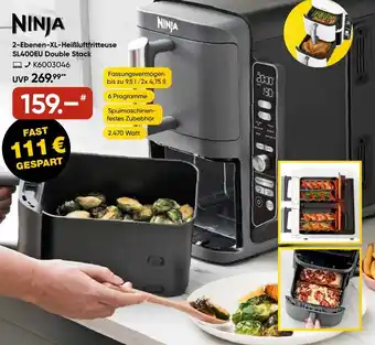 Galeria NINJA 2-Ebenen-XL-Heißluftfritteuse SL400EU Double Stack Angebot