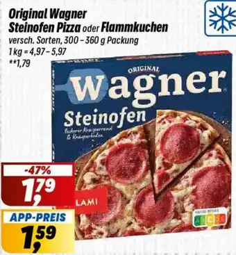 Simmel Original Wagner Steinofen Pizza oder Flammkuchen Angebot