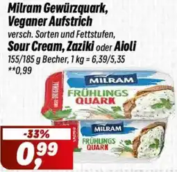 Simmel Milram Gewürzquark, Veganer Aufstrich, Sour Cream, Zaziki oder Aioli Angebot