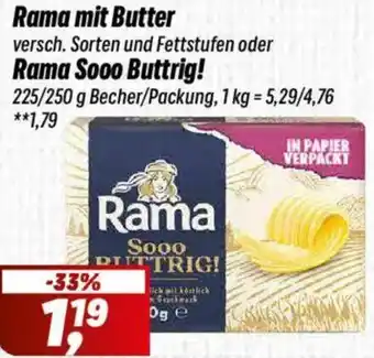 Simmel Rama mit Butter oder Rama Sooo Buttrig! Angebot