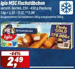 Simmel iglo MSC Fischstäbchen Angebot