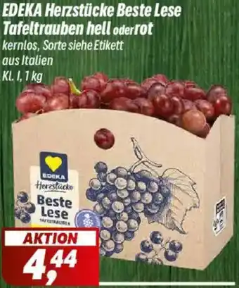 Simmel EDEKA Herzstücke Beste Lese Tafeltrauben hell oder rot Angebot