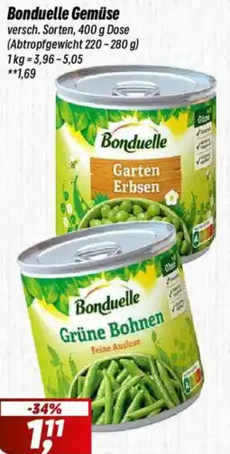 Simmel Bonduelle Gemüse Angebot