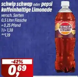 Simmel schwip schwap oder pepsi koffeinhaltige Limonade Angebot