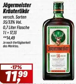 Simmel Jägermeister Kräuterlikör Angebot
