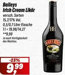 Simmel Baileys Irish Cream Likör Angebot