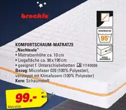 Höffner breckle KOMFORTSCHAUM-MATRATZE ,,Nachteule" Angebot