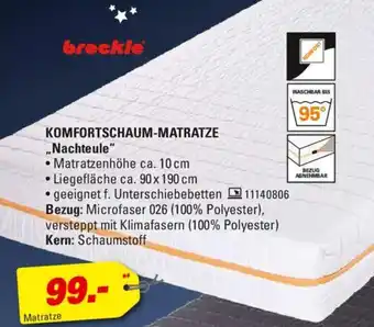 Höffner breckle KOMFORTSCHAUM-MATRATZE ,,Nachteule" Angebot
