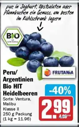AEZ Peru/ Argentinien Bio HIT Heidelbeeren Angebot